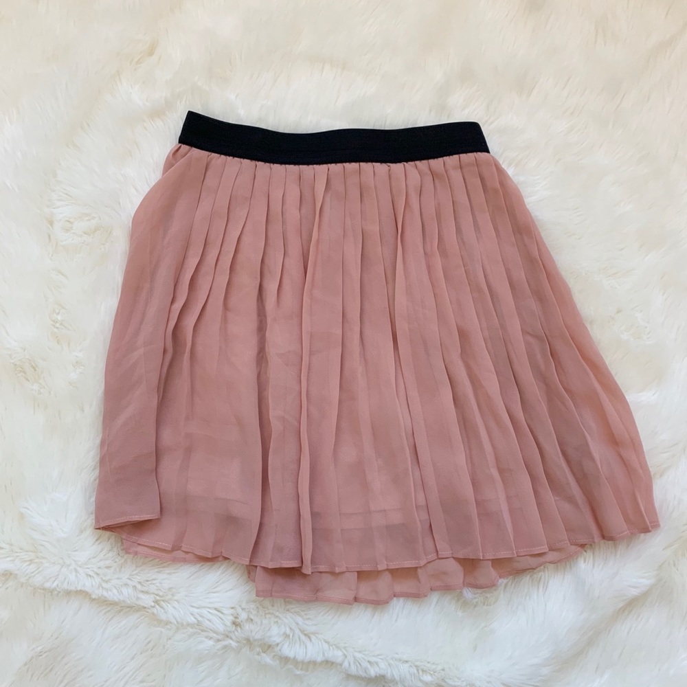 Forever 21 pleated skirt pink